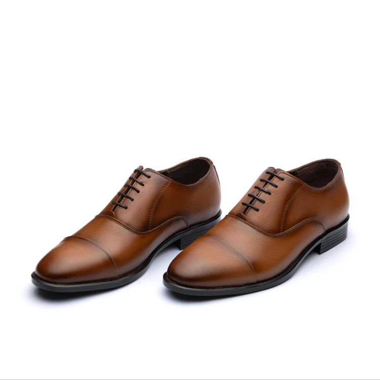 کفش چرم مجلسی مردانه یریش مدل الگانت سرپنجه زیره نئولایت کفی طبی چرم طبیعی