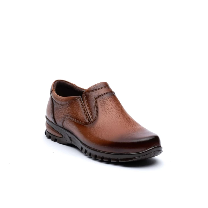 کفش روزانه چرم تبریز آلفرد بی بند زیره پی یو